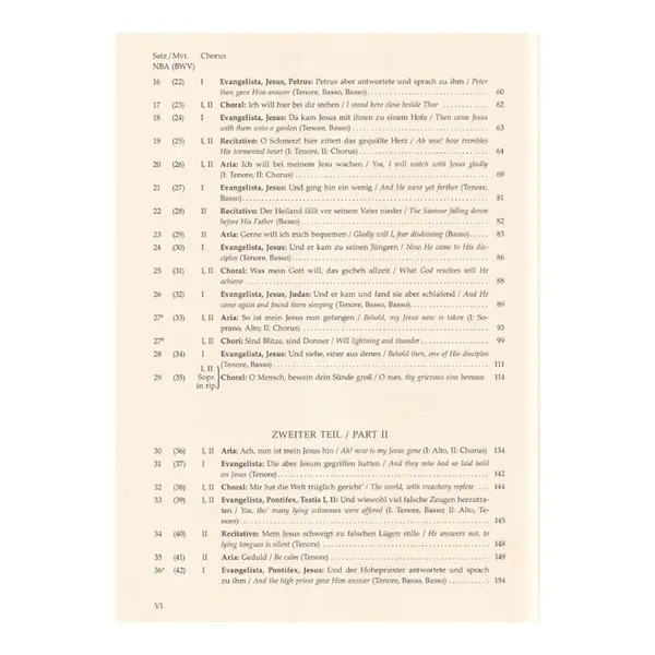St.Matthew passion - BWV 244 - Vocal Score - Urtext