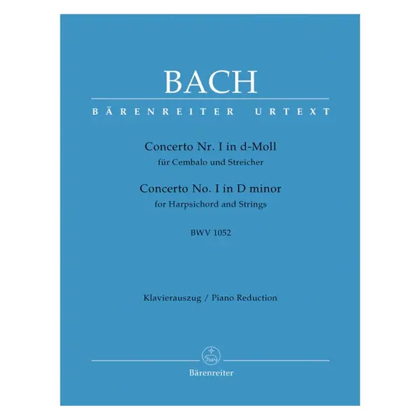 Concerto n.1 in D minor for harpsichord and strings BWV 1052 - piano reduction
