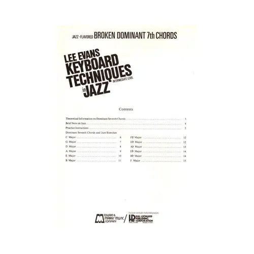 Keyboard Techniques In Jazz