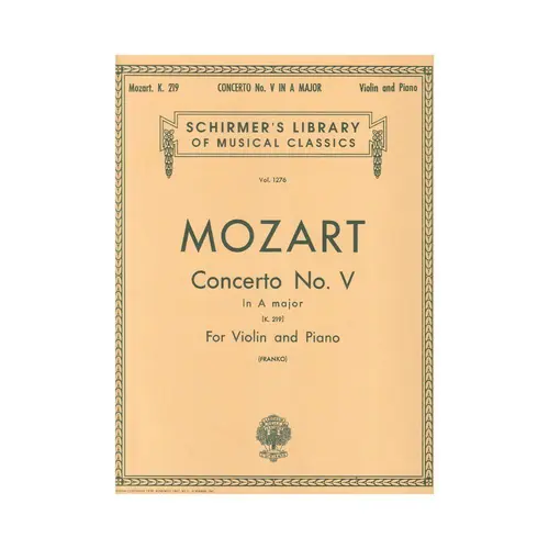 Concerto N. V In A Major - K219