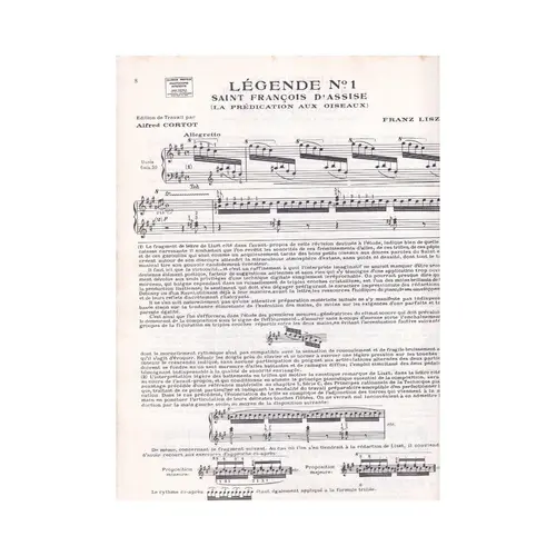 Deux Legendes - N.1 / N.2  (Rev. Cortot)
