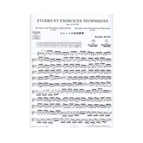Etudes Et Exercices Techniques For Flote