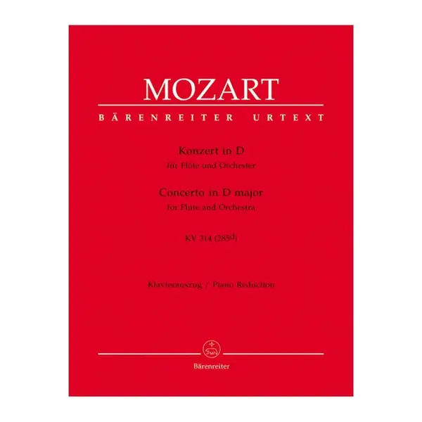 Concerto in D Major for flute and orchestra KV 314 (285 D) - piano reduction Urtext