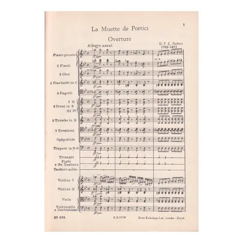 La Muette De Portici  - Ouverture