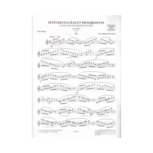 50 Etudes Faciles Et Progressives Vol.2