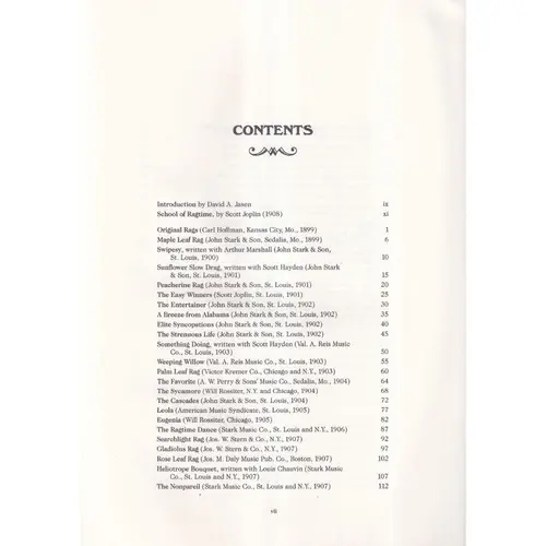 Complete piano rags
