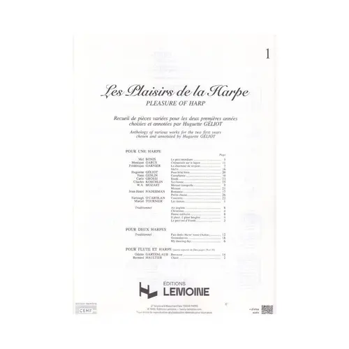 Les Plaisirs De La Harpe  - Vol.1