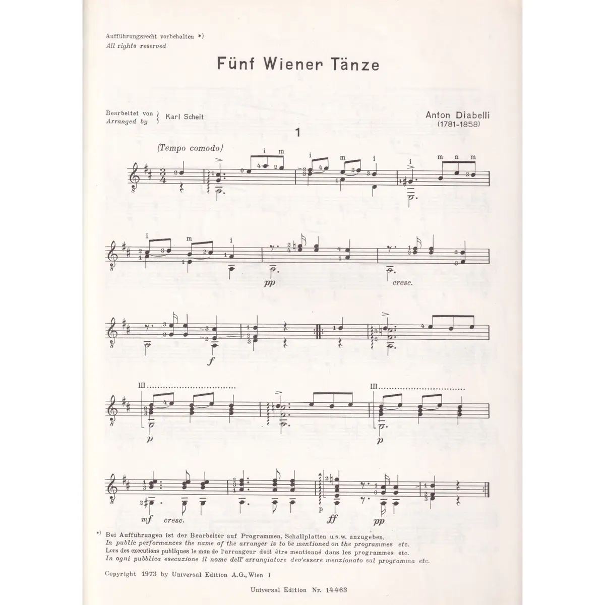 Funf Wiener Tanze (Five Viennese Dances)