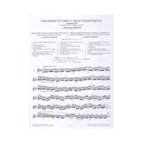 Grandes Etudes Caracteristiques De Berbiguier