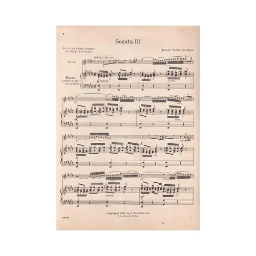 Sonata N.III  In E  (Edição Antiga)