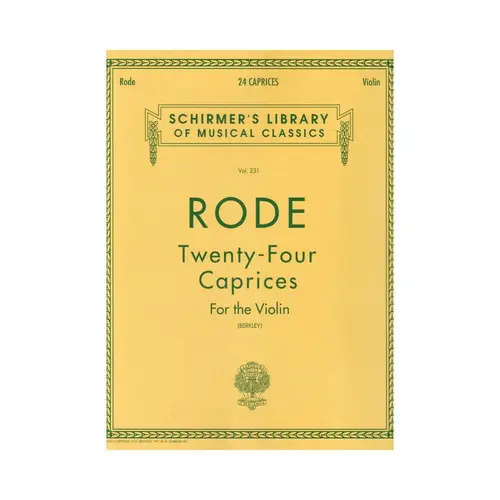 Twenty-Four Caprices For The Violin