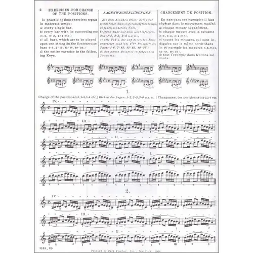 Exercises For Change Of The Positions - Op.8