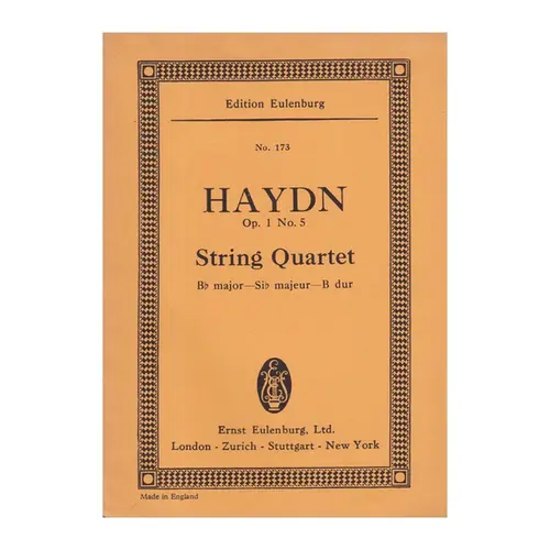 String Quartet Sib Maj. Op.1 N.5