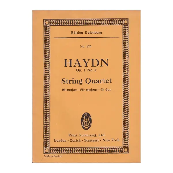 String Quartet Sib Maj. Op.1 N.5