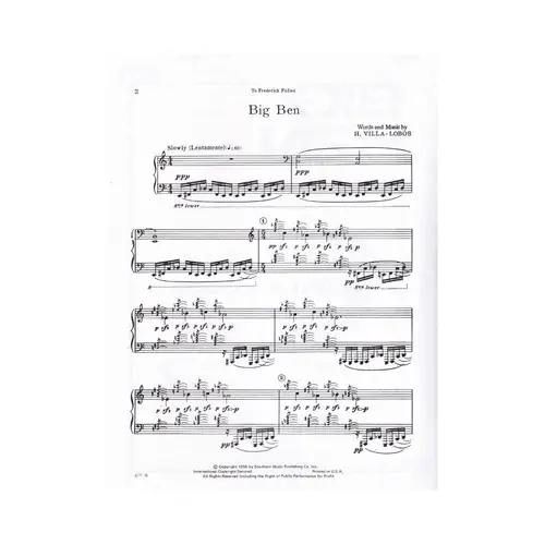 Big Ben For Voice And Piano