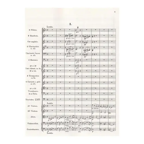 Symphony in D minor in full score