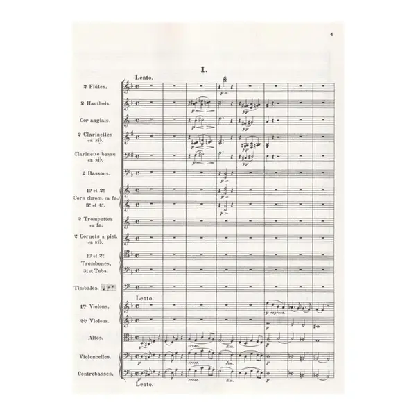 Symphony in D minor in full score