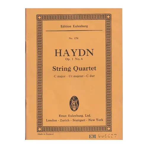 String Quartet C Maj. Op.1 N.6