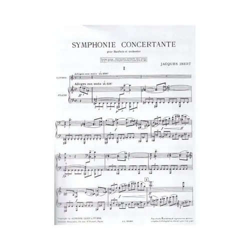 Symphonie Concertante Pou Hautbois