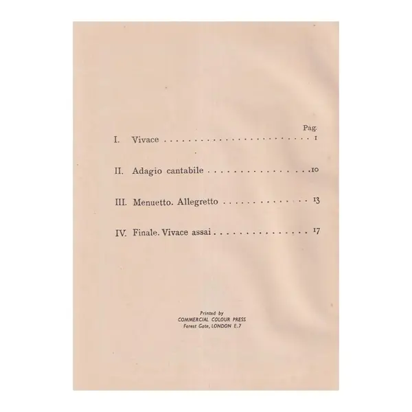 String Quartet C Major - Op.50  N.2  ( study score)