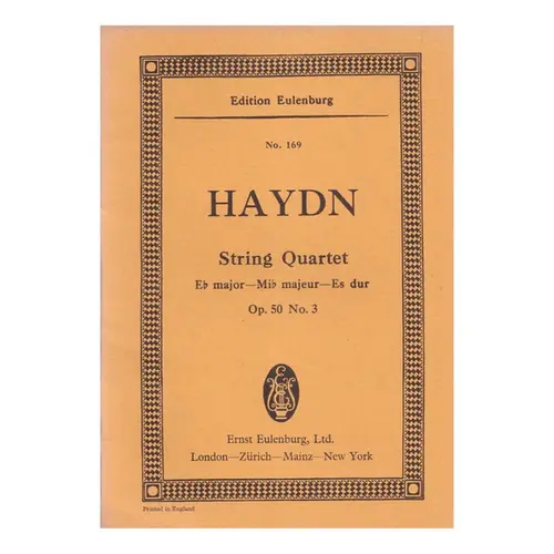 String Quartet E B Maj. - Op.50 N.3  ( study score)