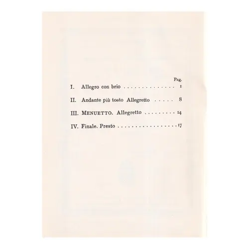 String Quartet E B Maj. - Op.50 N.3  ( study score)
