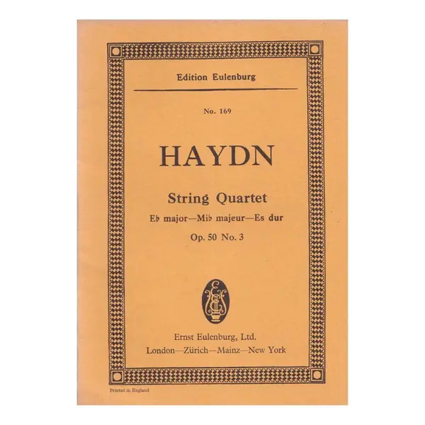 String Quartet E B Maj. - Op.50 N.3  ( study score)