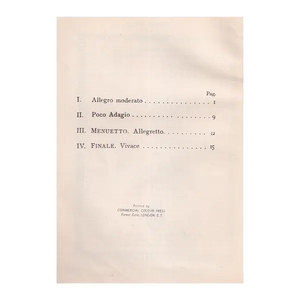 String Quartet F Maj. - Op.50 N.5 ( study score)