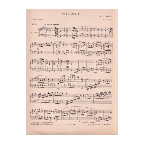 Sonate N.2 En La Maj - Op.2 N.2