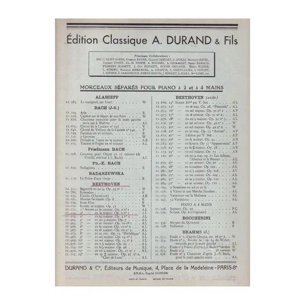 Sonate N.2 En La Maj - Op.2 N.2