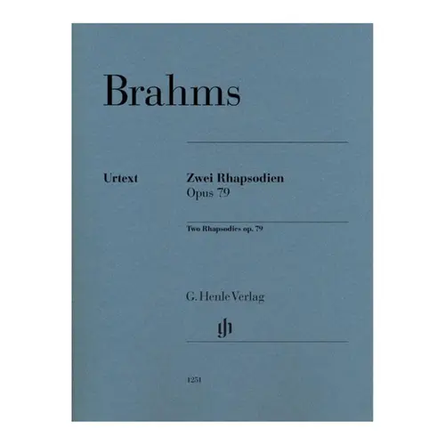 Two Rhapsodies op. 79 - Urtext