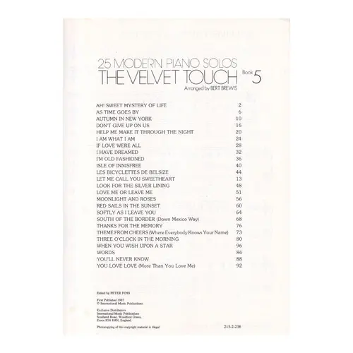 The Velvet Touch  - Vol.5