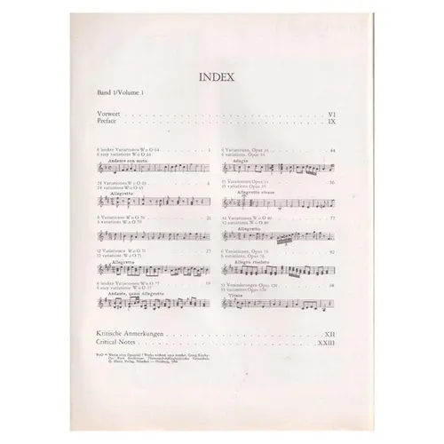 Variationen fur Klavier - Band 2