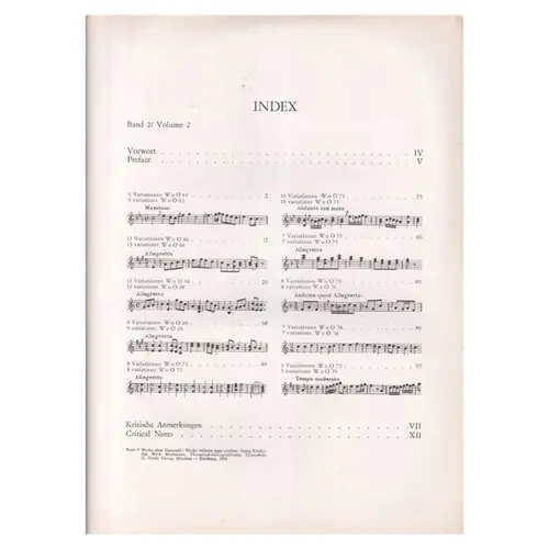 Variationen fur Klavier - Band 2
