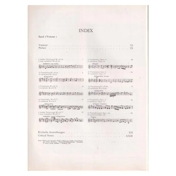 Variationen fur Klavier - Band 2