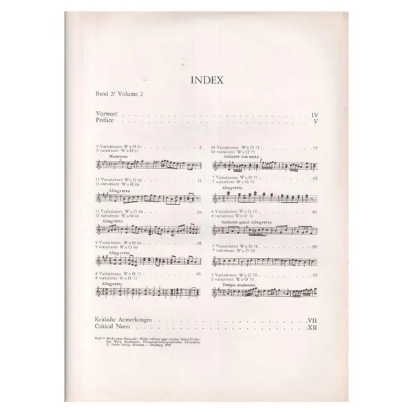 Variationen fur Klavier - Band 2