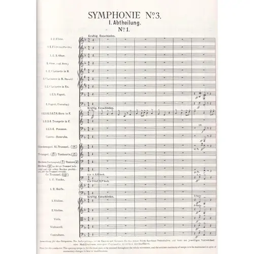 Symphonies Nos.3 And 4 In Full Score