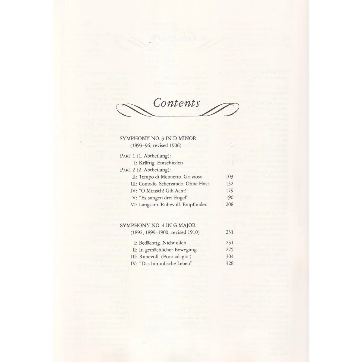 Symphonies Nos.3 And 4 In Full Score