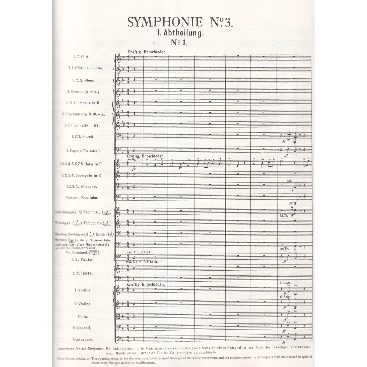 Symphonies Nos.3 And 4 In Full Score