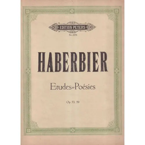 Etudes Poesies - Op.53, 59 - Edição Antiga
