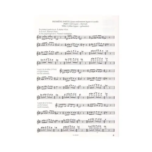 Exercices Systématiques Sur Les Chromatismes Pour La Flute