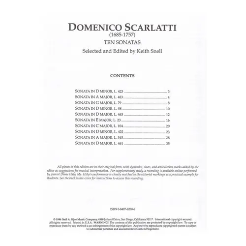 Ten Sonatas (Piano)