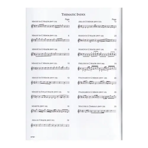 Selections From The Notebook For Anna Magdalena Bach