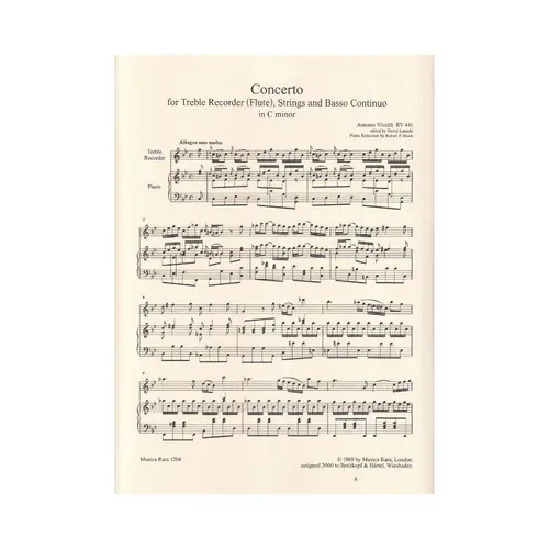 Flute Concerto in C minor RV 441