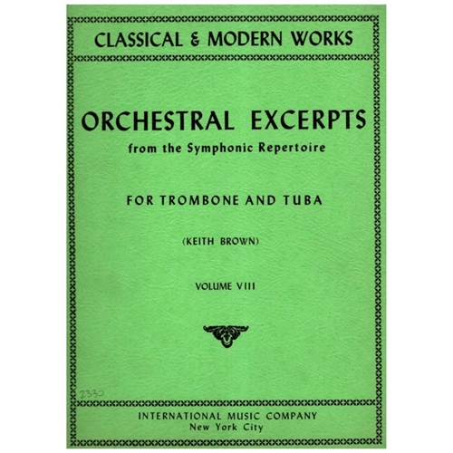 Orchestral Excerpts for trombone and tuba Vol.08 Trechos orquestrais