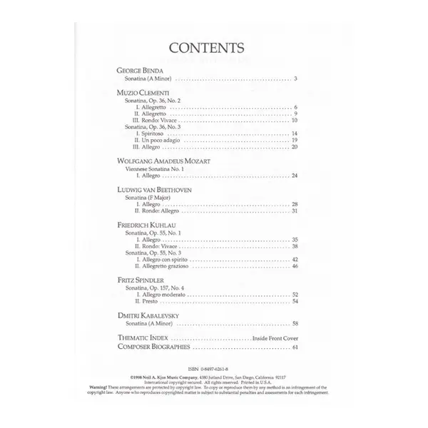 Selected Sonatinas - Vol.2