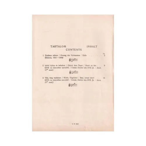 Drei Gesange - Op.14  - Three Songs