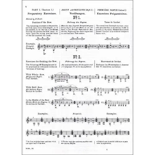 School Of Bowing Technique - Op.2  Vol.1 - Violin
