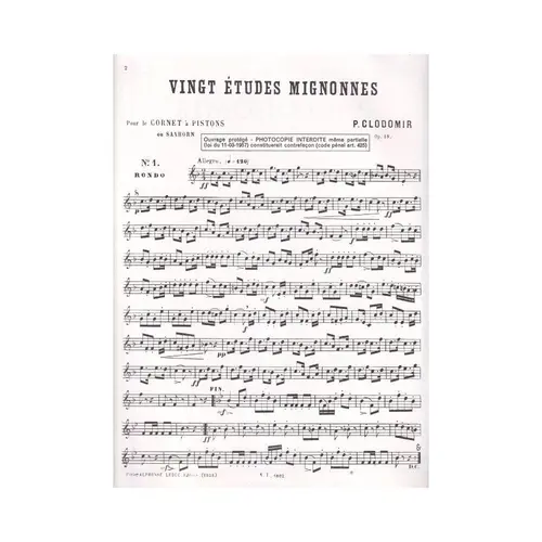 Vingt Etudes Mignonnes