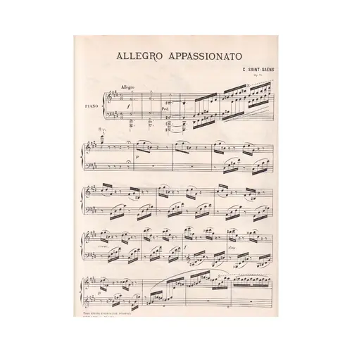 Allegro Appassionato Pour Piano - Op.70  - Exemplar Antigo